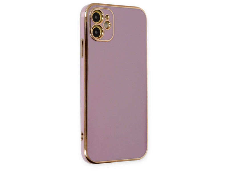 Newface iPhone 12 Kılıf Volet Silikon - Mor