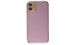 Newface iPhone 12 Kılıf Volet Silikon - Mor