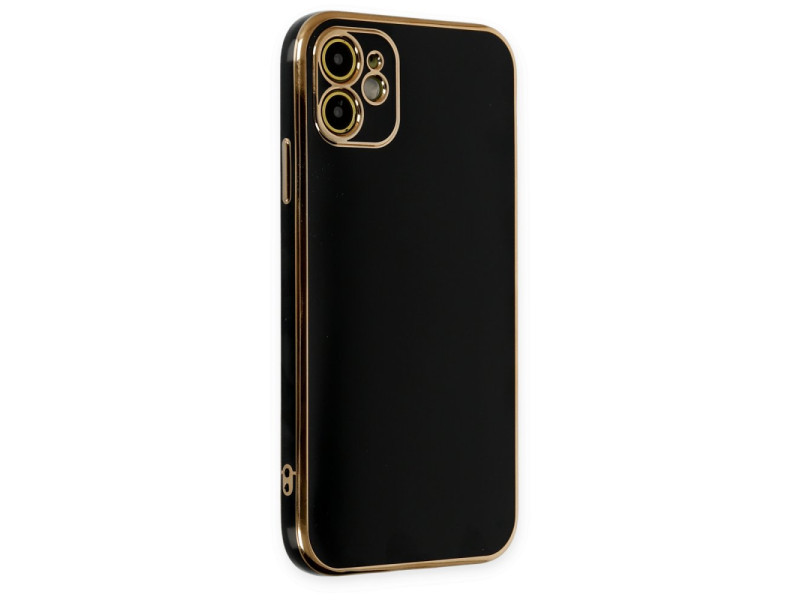 Newface iPhone 12 Kılıf Volet Silikon - Siyah