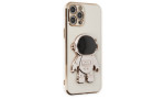 Newface iPhone 12 Pro Kılıf Aston Stand Silikon - Beyaz