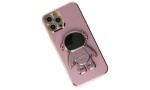 Newface iPhone 12 Pro Kılıf Aston Stand Silikon - Mor