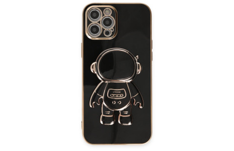 Newface iPhone 12 Pro Kılıf Aston Stand Silikon - Siyah