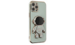 Newface iPhone 12 Pro Kılıf Aston Stand Silikon - Yeşil