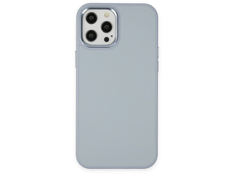 Newface iPhone 12 Pro Kılıf Asya Deri Silikon - Sierra Blue