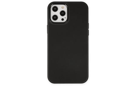 Newface iPhone 12 Pro Kılıf Asya Deri Silikon - Siyah