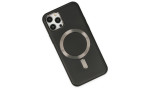 Newface iPhone 12 Pro Kılıf Coco Deri Magneticsafe Silikon - Siyah