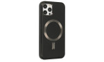 Newface iPhone 12 Pro Kılıf Coco Deri Magneticsafe Silikon - Siyah