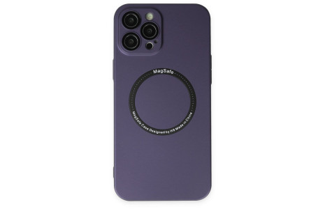 Newface iPhone 12 Pro Kılıf Jack Magneticsafe Lens Silikon - Mor