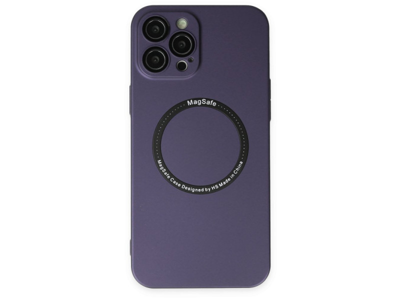 Newface iPhone 12 Pro Kılıf Jack Magneticsafe Lens Silikon - Mor