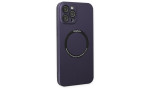 Newface iPhone 12 Pro Kılıf Jack Magneticsafe Lens Silikon - Mor