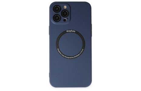 Newface iPhone 12 Pro Kılıf Jack Magneticsafe Lens Silikon - Lacivert