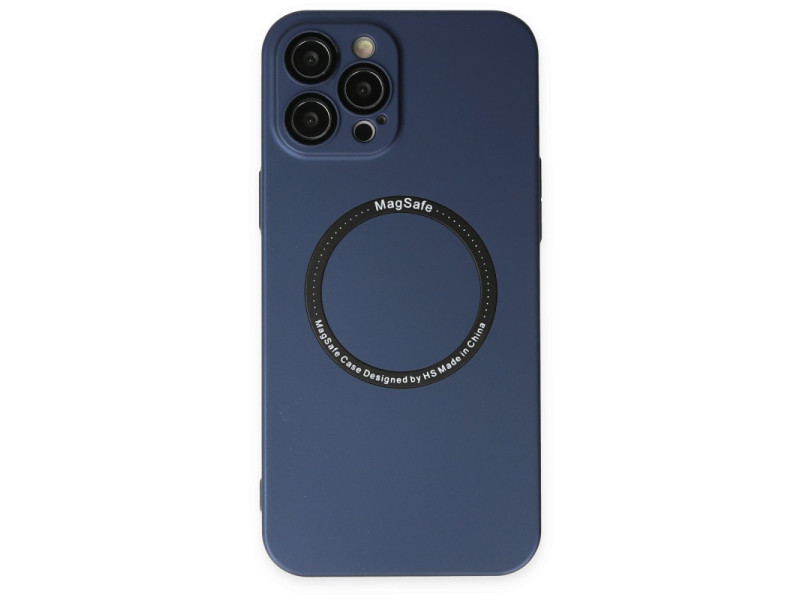 Newface iPhone 12 Pro Kılıf Jack Magneticsafe Lens Silikon - Lacivert
