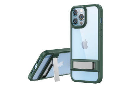 Newface iPhone 12 Pro Kılıf Rolet Stand Kapak - Yeşil