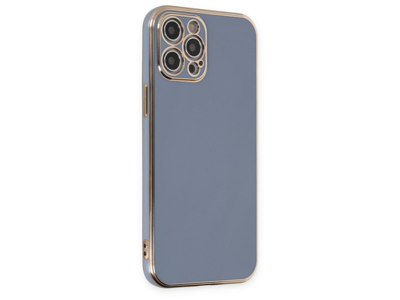 Newface iPhone 12 Pro Kılıf Volet Silikon - Mavi
