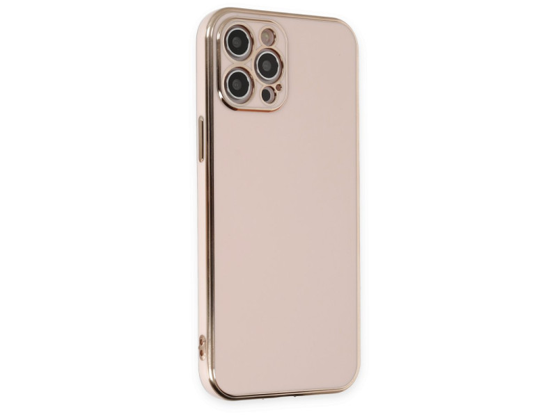 Newface iPhone 12 Pro Kılıf Volet Silikon - Pembe