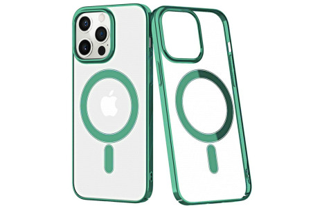 Newface iPhone 12 Pro Max Kılıf Element Magneticsafe Sert Kapak - Köknar Yeşili