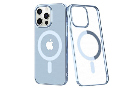 Newface iPhone 12 Pro Max Kılıf Element Magneticsafe Sert Kapak - Sierra Blue