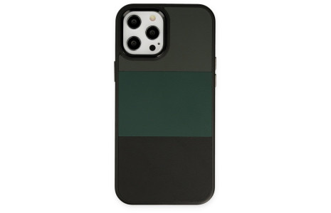 Newface iPhone 12 Pro Max Kılıf King Kapak - Gri-Siyah