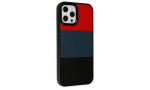Newface iPhone 12 Pro Max Kılıf King Kapak - Kırmızı-Siyah