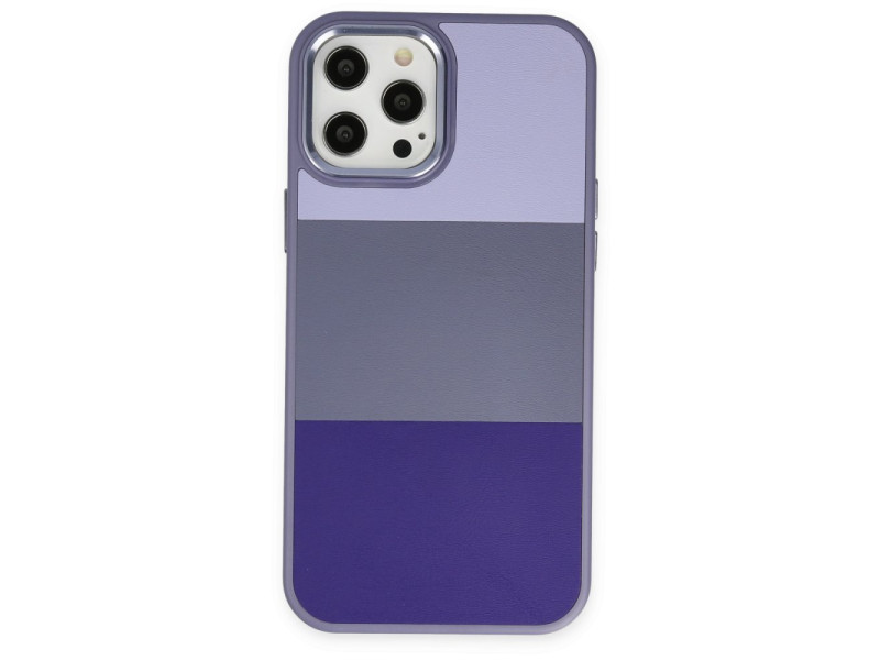 Newface iPhone 12 Pro Max Kılıf King Kapak - Lila-Mor