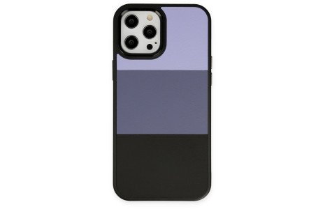 Newface iPhone 12 Pro Max Kılıf King Kapak - Lila-Siyah