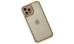 Newface iPhone 12 Pro Max Kılıf Liva Lens Silikon - Lila