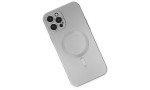 Newface iPhone 12 Pro Max Kılıf Moshi Lens Magneticsafe Silikon - Gümüş