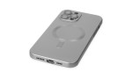 Newface iPhone 12 Pro Max Kılıf Moshi Lens Magneticsafe Silikon - Gümüş