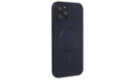 Newface iPhone 12 Pro Max Kılıf Moshi Lens Magneticsafe Silikon - Lacivert