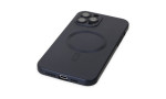 Newface iPhone 12 Pro Max Kılıf Moshi Lens Magneticsafe Silikon - Lacivert