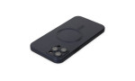 Newface iPhone 12 Pro Max Kılıf Moshi Lens Magneticsafe Silikon - Lacivert