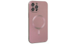 Newface iPhone 12 Pro Max Kılıf Moshi Lens Magneticsafe Silikon - Rose Gold