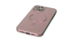 Newface iPhone 12 Pro Max Kılıf Moshi Lens Magneticsafe Silikon - Rose Gold