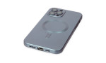 Newface iPhone 12 Pro Max Kılıf Moshi Lens Magneticsafe Silikon - Sierra Blue