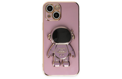 Newface iPhone 13 Kılıf Aston Stand Silikon - Mor