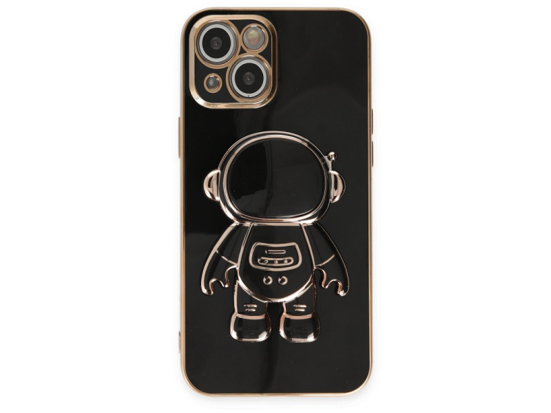 Newface iPhone 13 Kılıf Aston Stand Silikon - Siyah