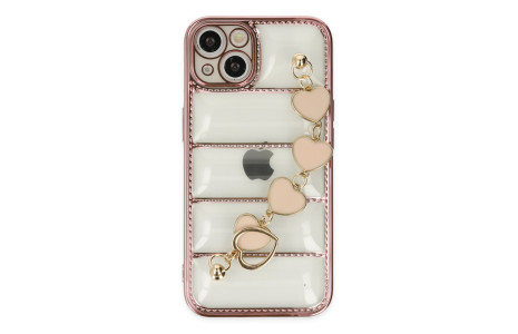 Newface iPhone 13 Kılıf Berlin Elcekli Silikon - Rose