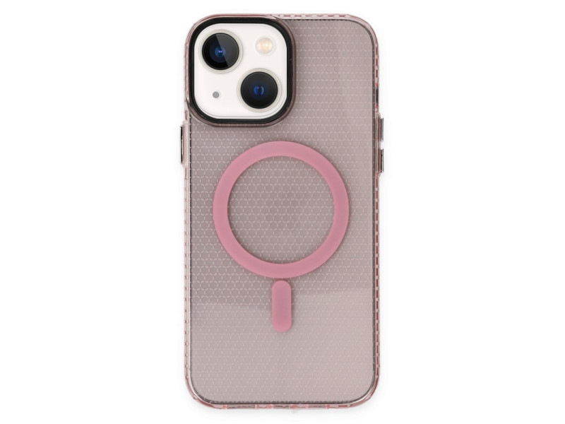 Newface iPhone 13 Kılıf Beta Magneticsafe Silikon - Pembe