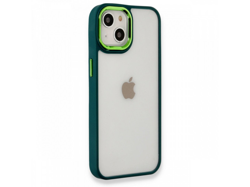 Newface iPhone 14 Plus Kılıf Dora Kapak - Haki Yeşil