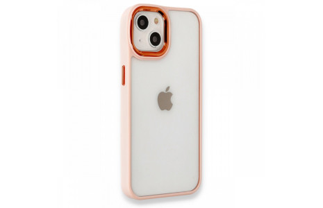 Newface iPhone 14 Plus Kılıf Dora Kapak - Pudra