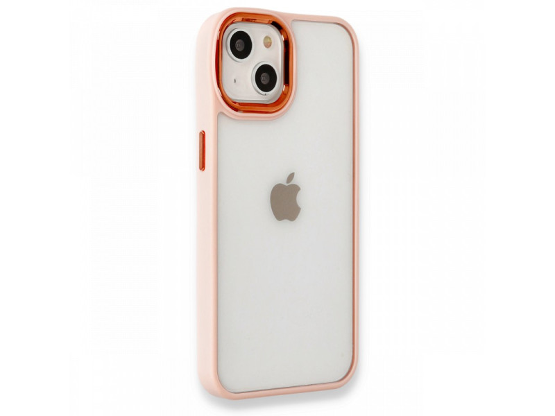 Newface iPhone 14 Plus Kılıf Dora Kapak - Pudra