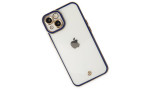 Newface iPhone 13 Kılıf Liva Lens Silikon - Mavi