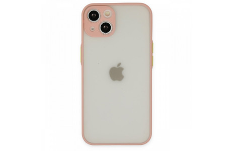 Newface iPhone 14 Plus Kılıf Montreal Silikon Kapak - Pembe