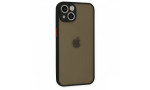 Newface iPhone 14 Plus Kılıf Montreal Silikon Kapak - Siyah