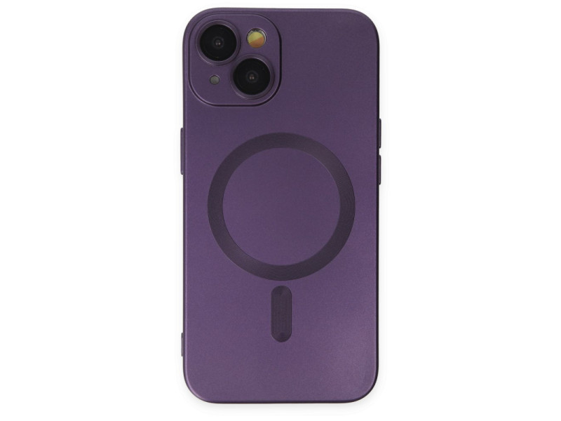 Newface iPhone 13 Kılıf Moshi Lens Magneticsafe Silikon - Mor