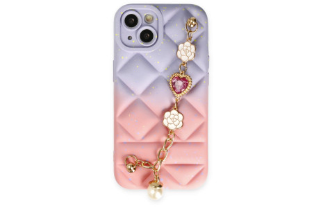 Newface iPhone 13 Kılıf Mozart Elcekli Silikon - Pembe