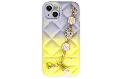 Newface iPhone 13 Kılıf Mozart Elcekli Silikon - Sarı