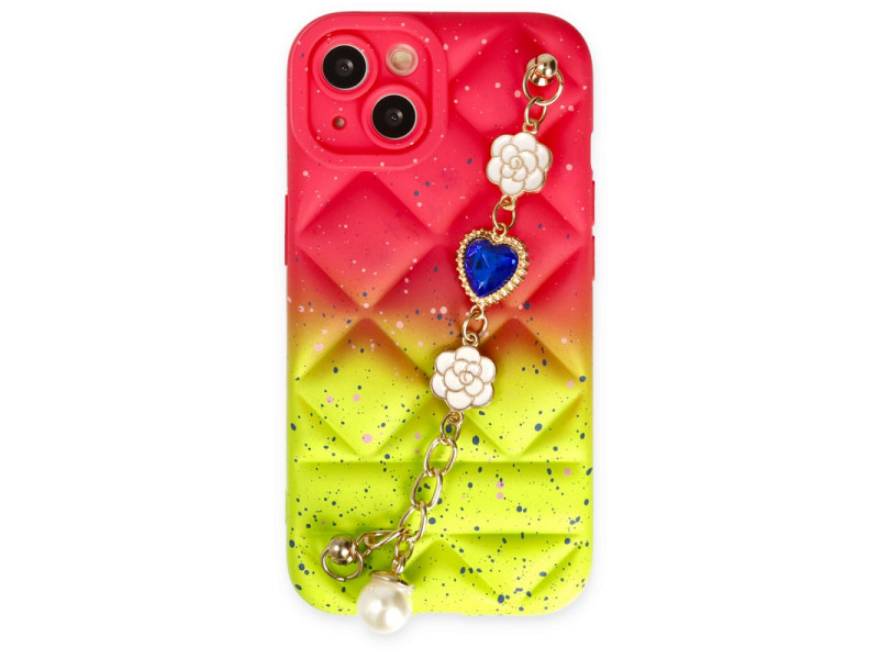 Newface iPhone 13 Kılıf Mozart Elcekli Silikon - Yeşil