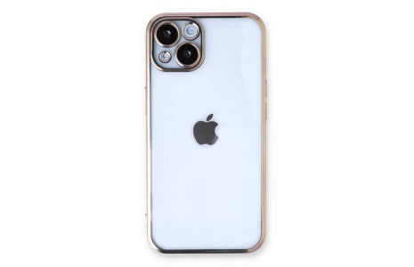 Newface iPhone 14 Plus Kılıf Razer Lensli Silikon - Gold