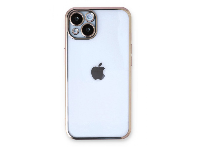 Newface iPhone 14 Plus Kılıf Razer Lensli Silikon - Gold
